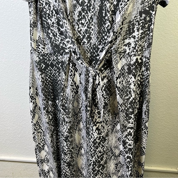 C.Wonder Christian Siriano Women’s Black & White Hi-Low Printed Dress Size XL - Picture 3 of 9